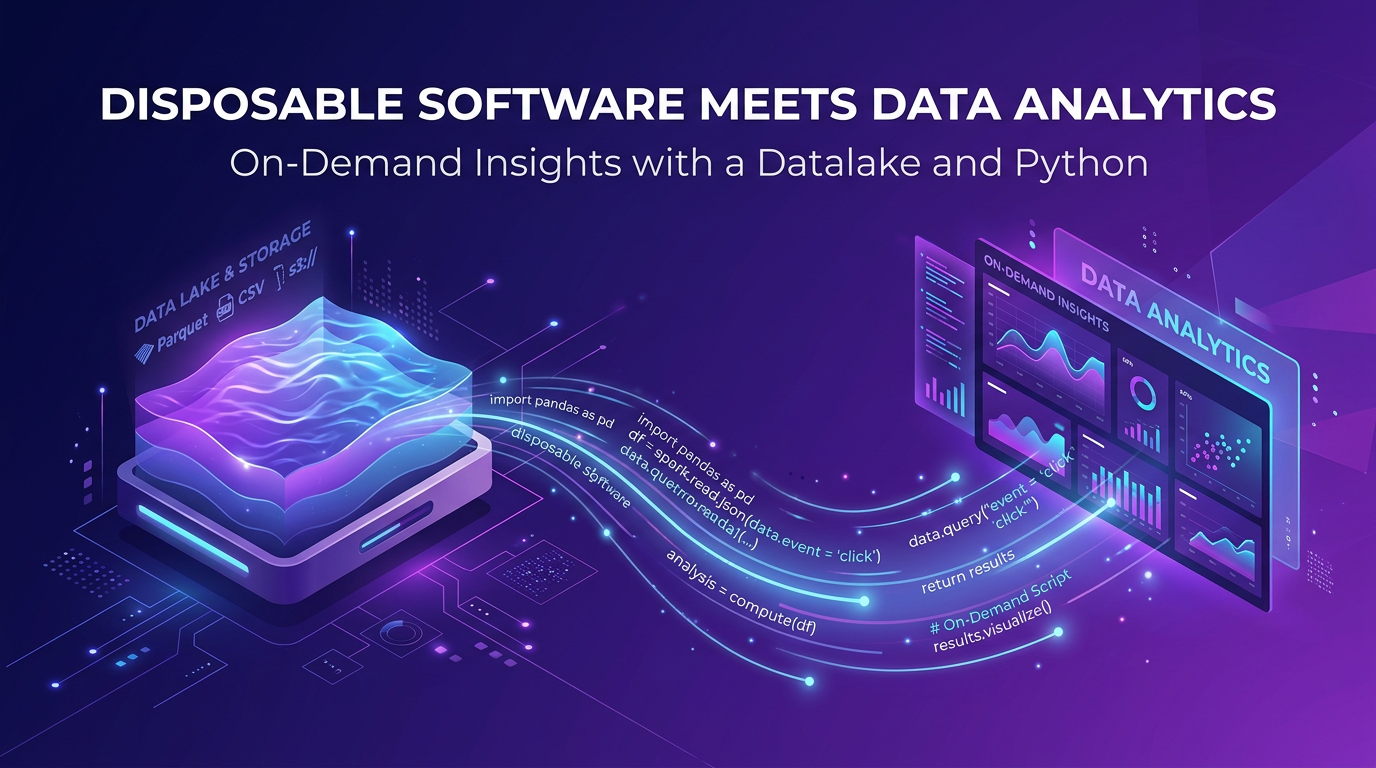 Disposable software and data analytics on demand
