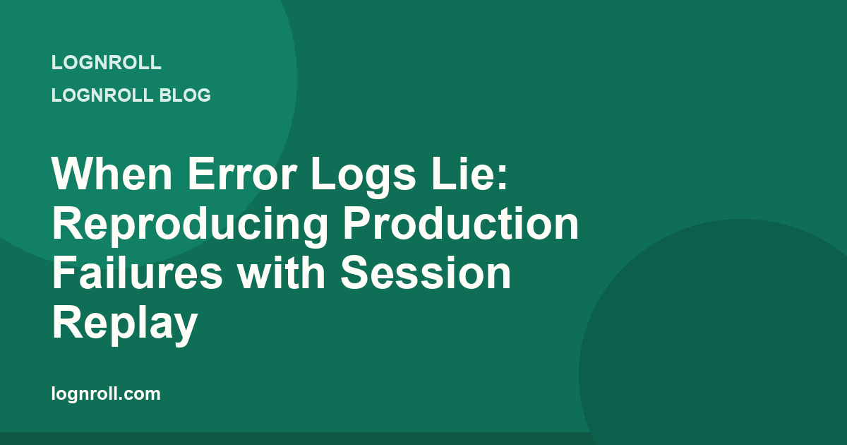 Error tracking linked to session replay: reproduce production frontend failures with full user context